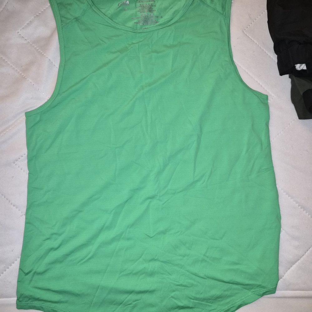 Active USA Vibrant Green Tank Top